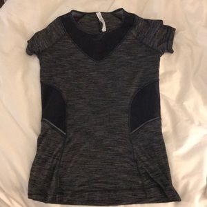 Lululemon tee with sheer panels